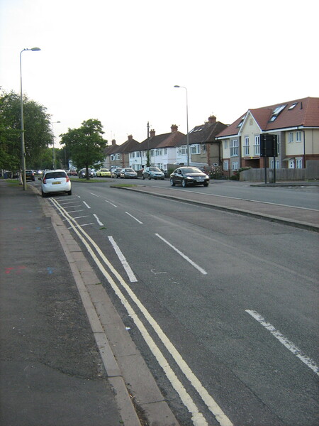 The photo for Cycle lane situated in dooring zone.